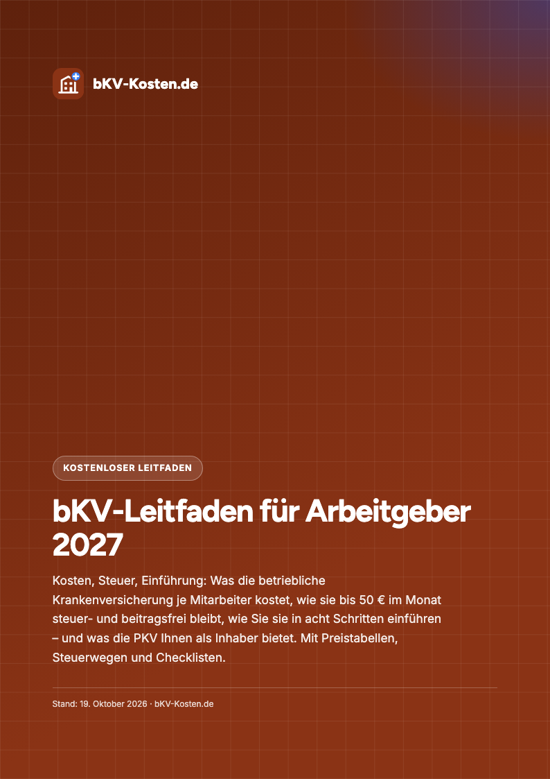 Cover des bKV-Leitfadens für Arbeitgeber 2027